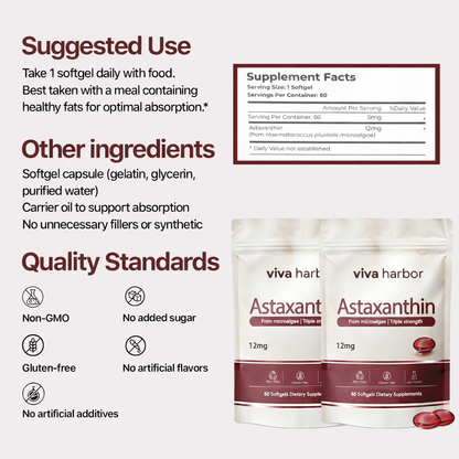 VH™ Astaxanthin 12mg Softgels